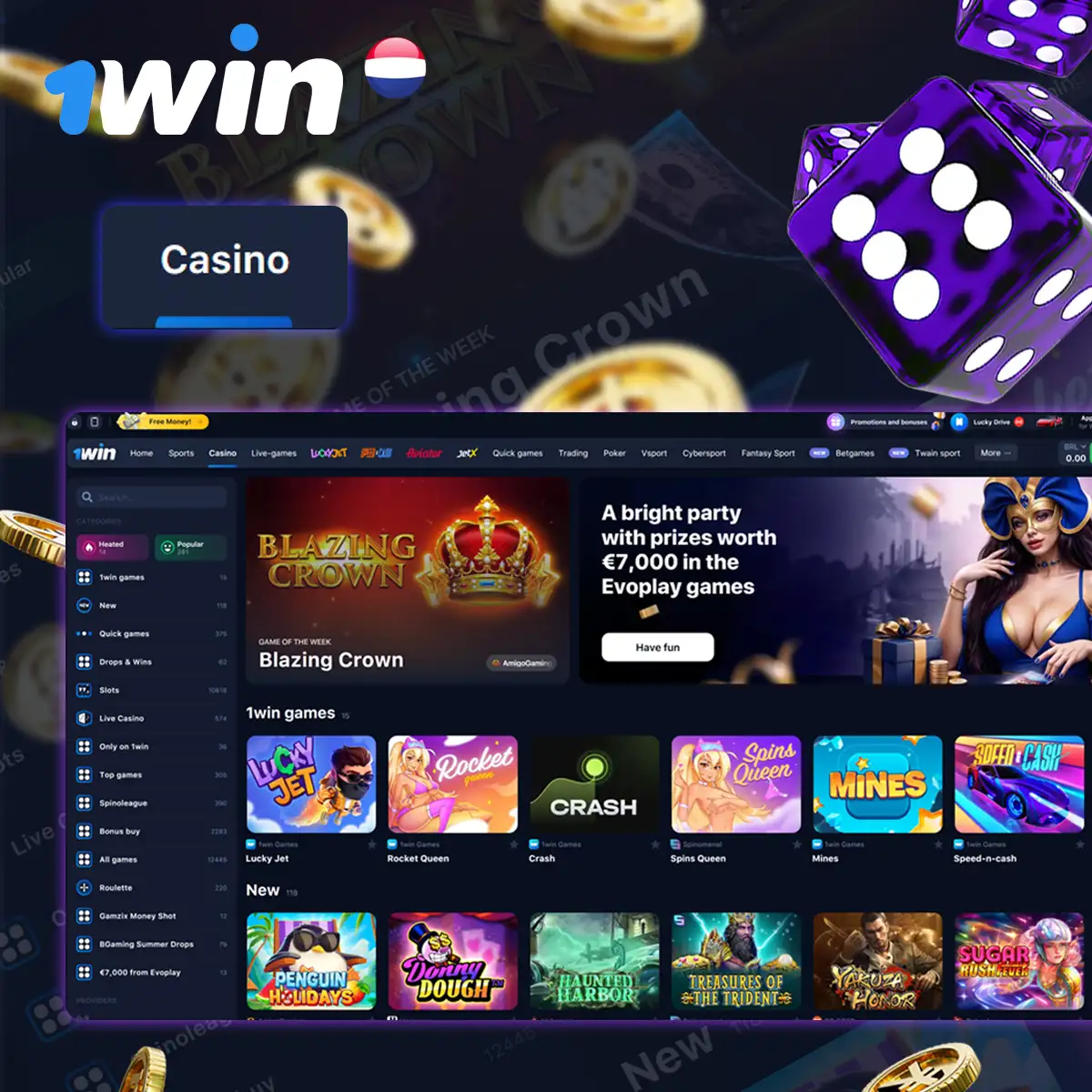 1win Casino in the Netherlands