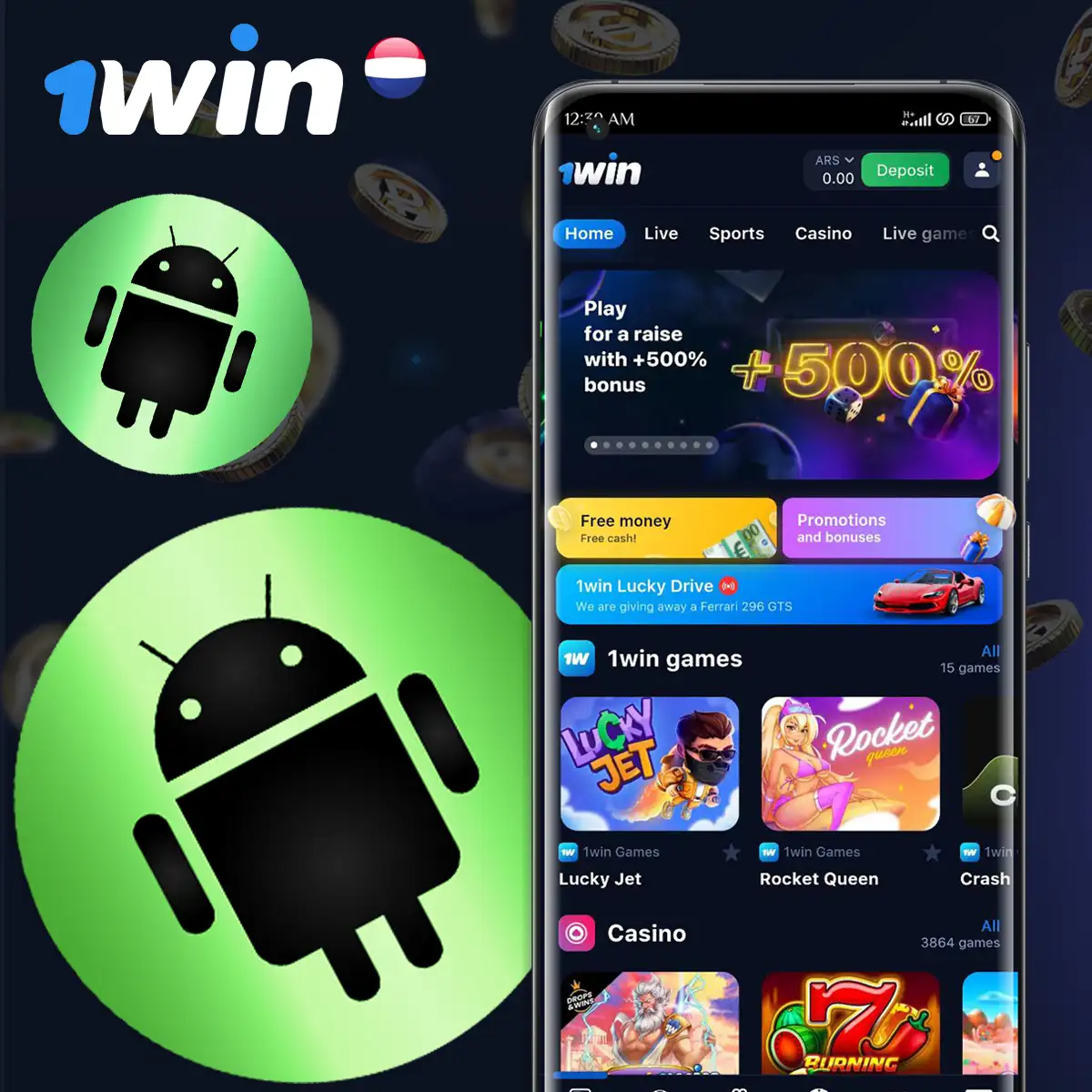 1Win app for android