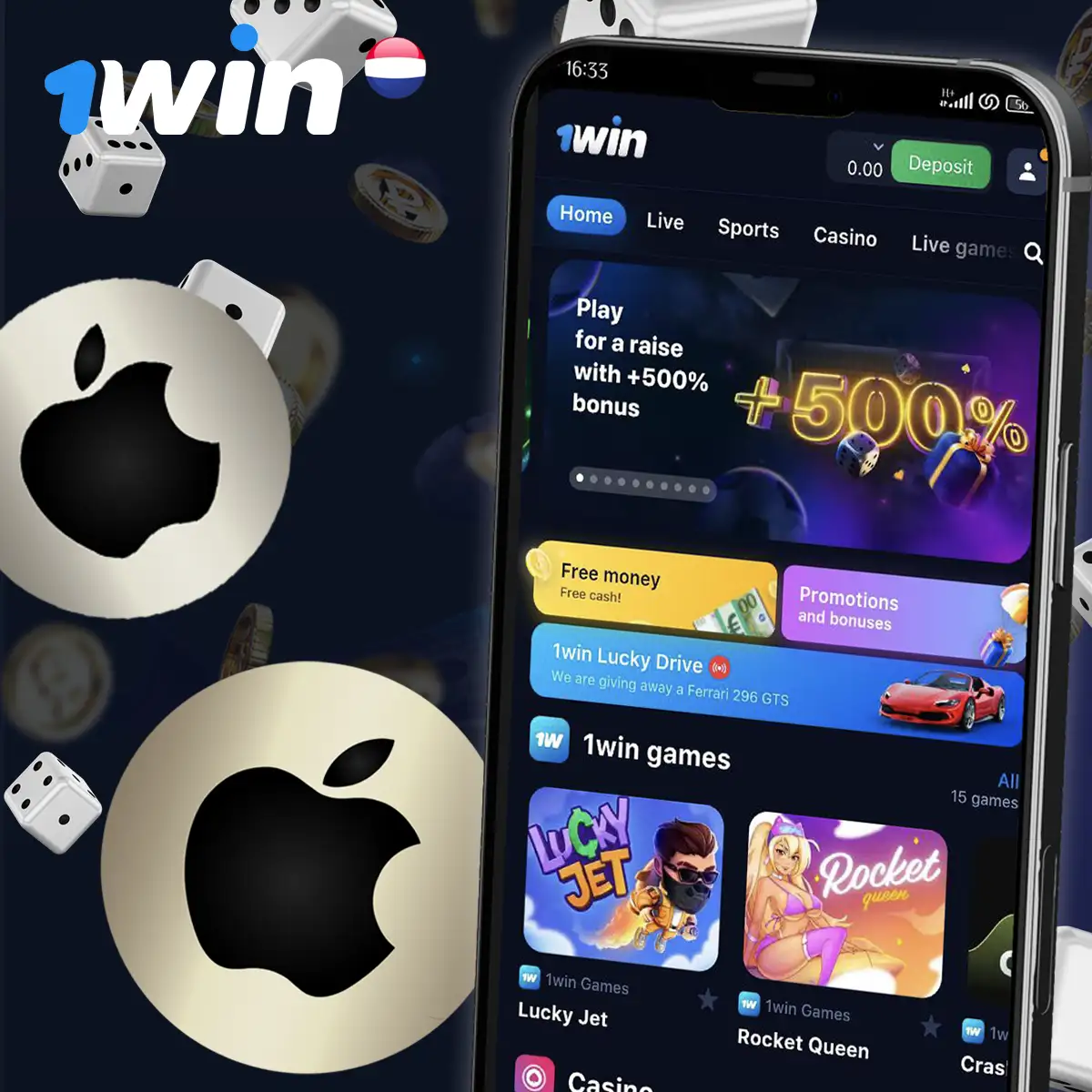 1Win app for iOS