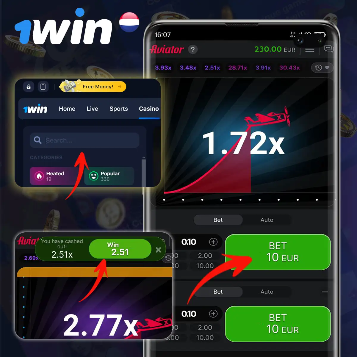 How to bet at 1win in the Netherlands